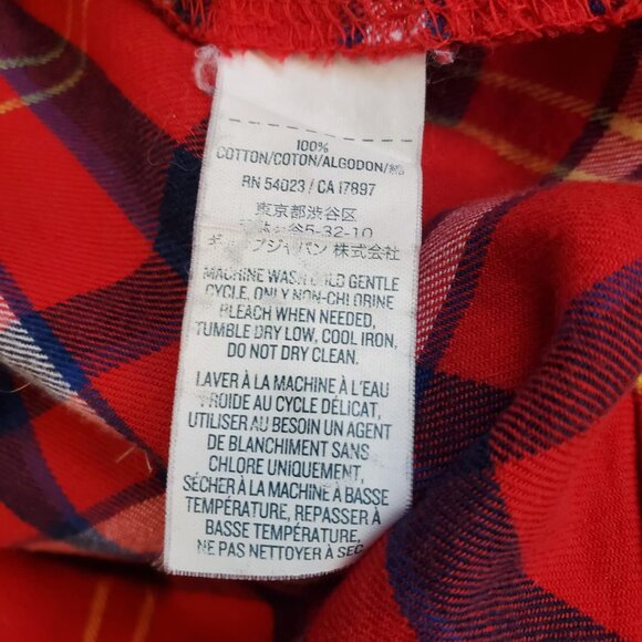 Old Navy Plaid Women Button Up Fannel Shirt Size S/P Relaxed Fit Cotton Cottage - Picture 6 of 9